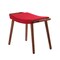 Manhattan Comfort Geta Ottoman in Red and Antique Walnut OT001-RD - alternate 3